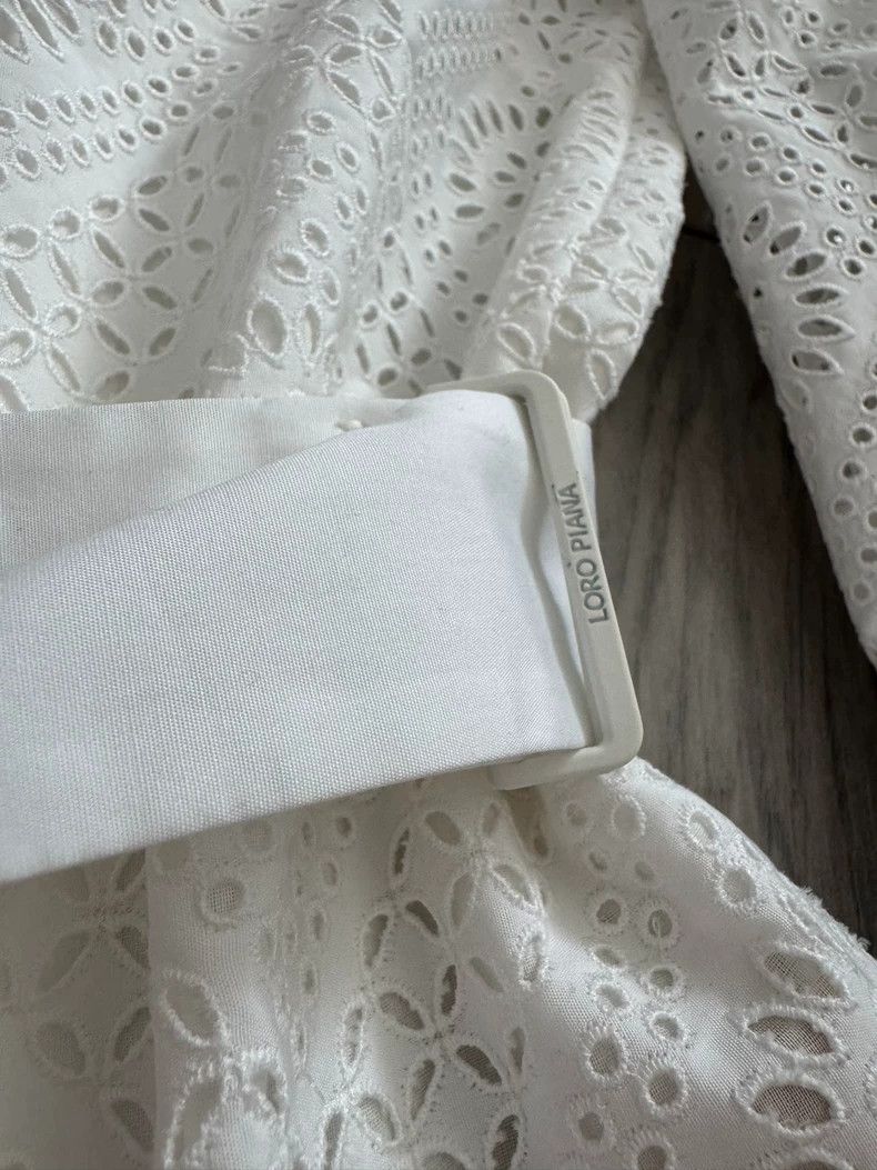Loro Piana Loro Piana White Lace Shirt Dress Size US M / EU 48-50 / 2 - 8 Thumbnail