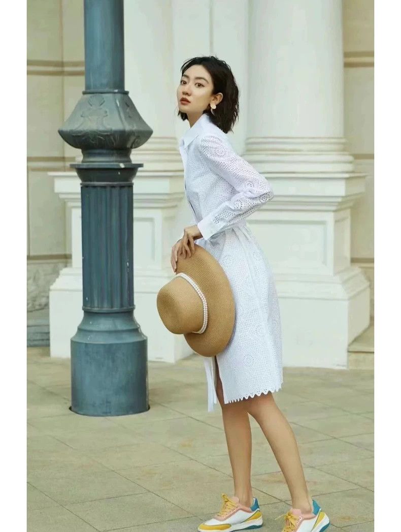 Loro Piana Loro Piana White Lace Shirt Dress Size US M / EU 48-50 / 2 - 6 Thumbnail