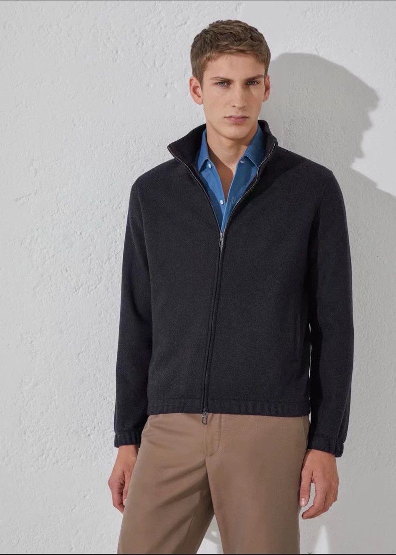 Loro Piana Loro Piana Men's Knit Bomber Jacket Size US M / EU 48-50 / 2 - 3 Thumbnail
