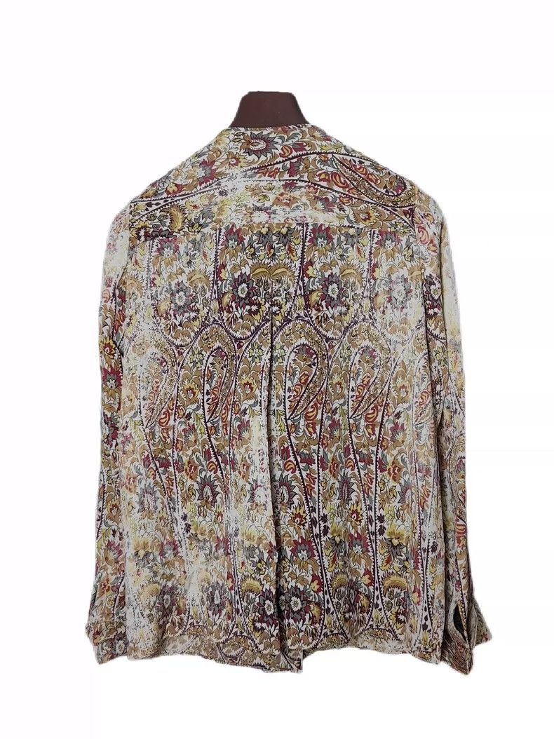 Loro Piana Loro Piana Women's Silk Floral Print Coat Size US L / EU 52-54 / 3 - 5 Thumbnail