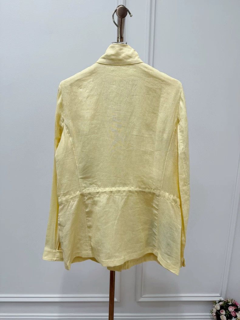 Loro Piana Loro Piana Traveller Yellow Linen Jacket Size US M / EU 48-50 / 2 - 3 Thumbnail