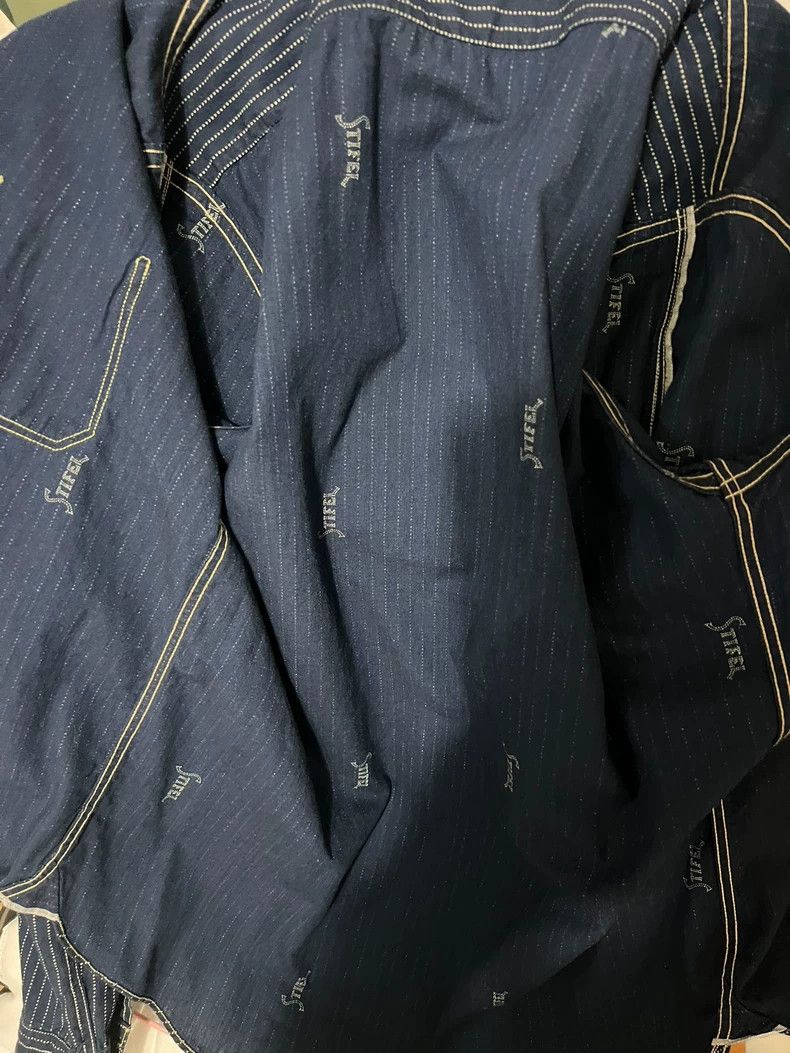Freewheelers Freewheelers Striped Denim Button-Up Shirt Size US M / EU 48-50 / 2 - 9 Thumbnail