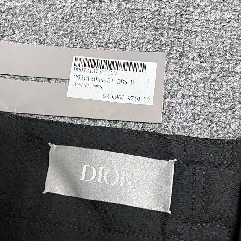 Dior Dior Black Satin Cargo Shorts with Buckles Size US 36 / EU 52 - 4 Thumbnail