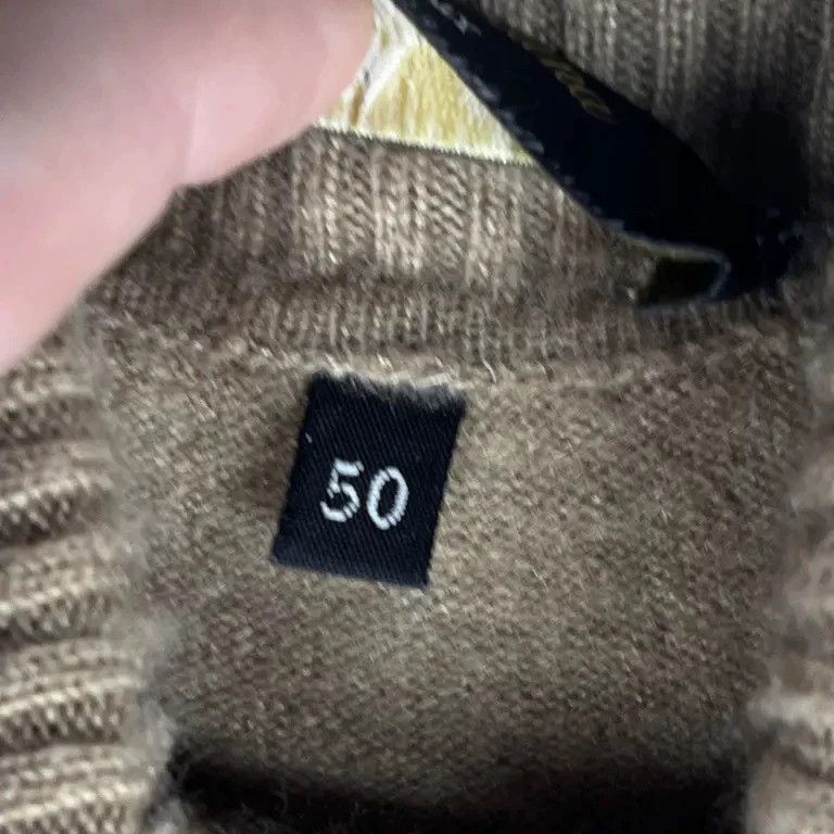 Loro Piana Loro Piana Men's Brown Cashmere Turtleneck Size US L / EU 52-54 / 3 - 8 Thumbnail