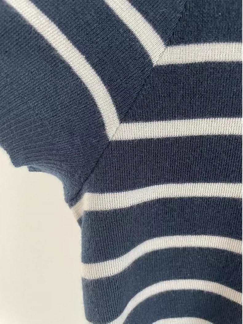 Loro Piana Loro Piana Women's Stripped Cashmere Top Size US XXL / EU 58 / 5 - 6 Thumbnail