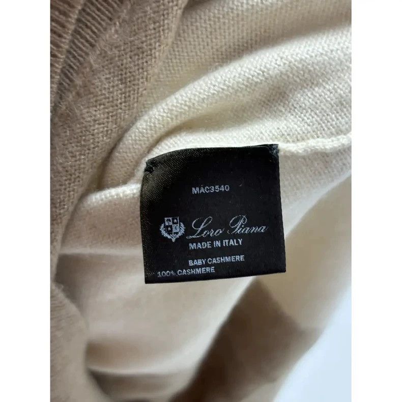 Ermenegildo Zegna Loro Piana Beige Cashmere Turtleneck Sweater Size US XXS / EU 40 - 4 Thumbnail