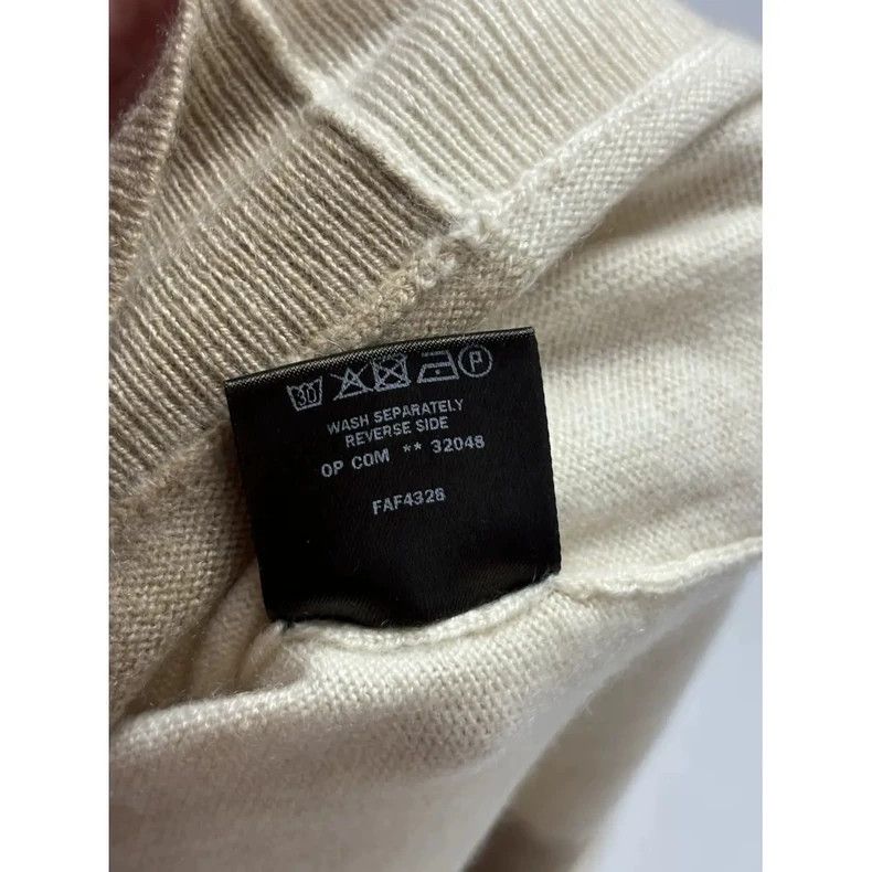 Ermenegildo Zegna Loro Piana Beige Cashmere Turtleneck Sweater Size US XXS / EU 40 - 3 Thumbnail
