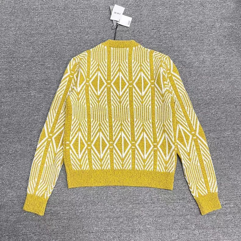 Dior Dior Yellow CD Diamond Knit Sweater Size US M / EU 48-50 / 2 - 3 Thumbnail