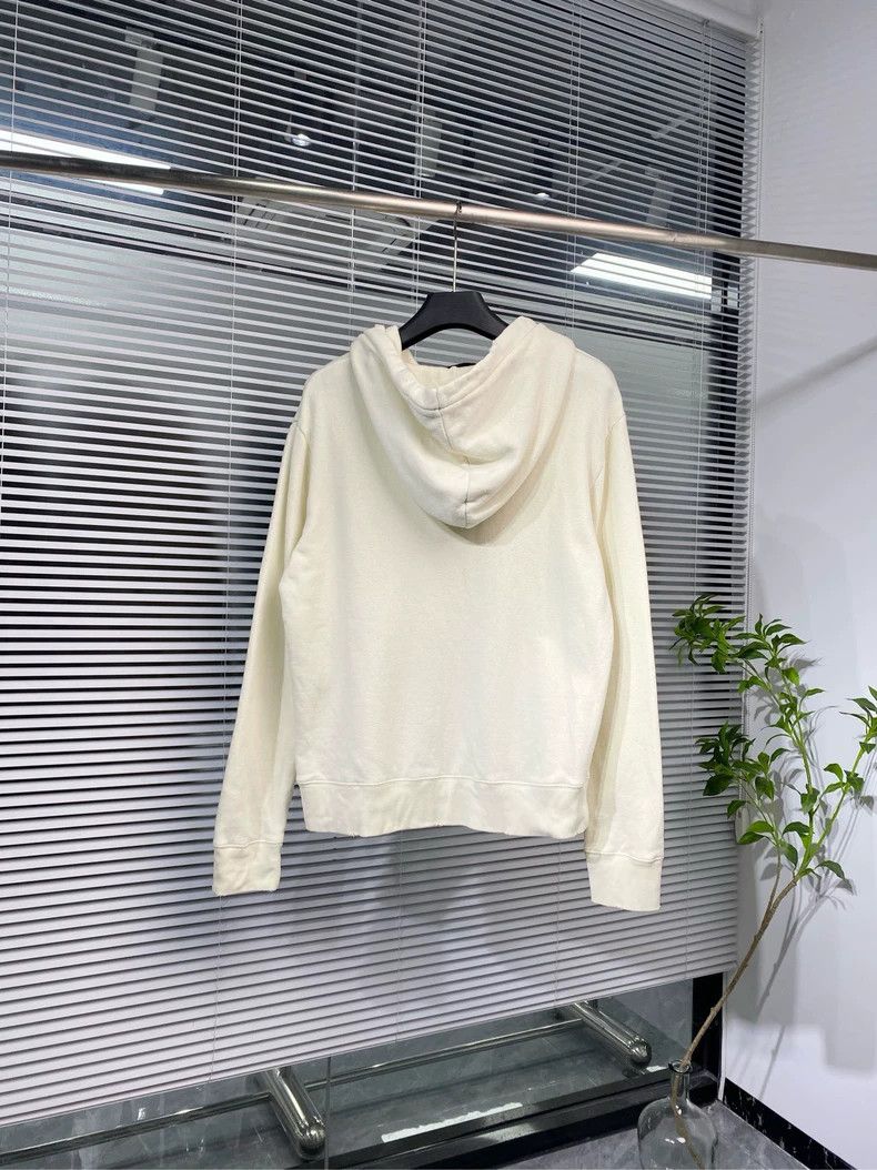 Gucci Gucci Distressed Logo Hoodie Beige M Size US M / EU 48-50 / 2 - 3 Thumbnail