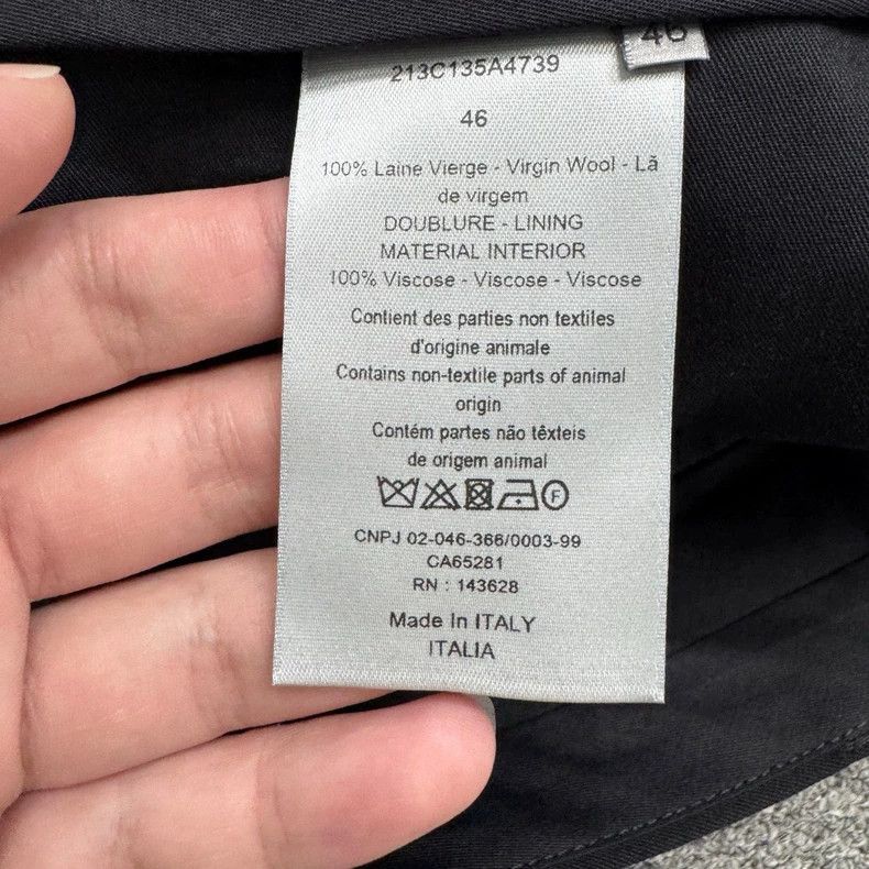 Dior Dior Wool Straight-Leg Pants Size US 34 / EU 50 - 4 Thumbnail