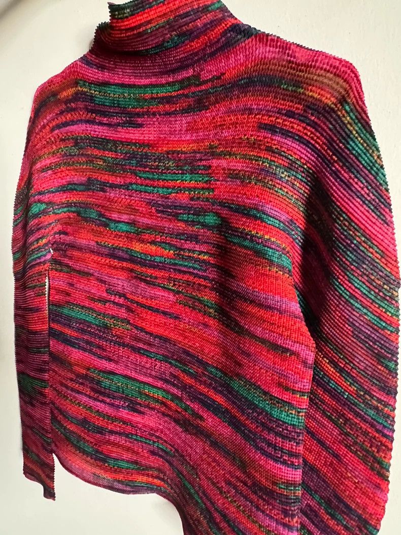 Issey Miyake Issey Miyake ME Striped Turtleneck Sweater Size US M / EU 48-50 / 2 - 6 Thumbnail