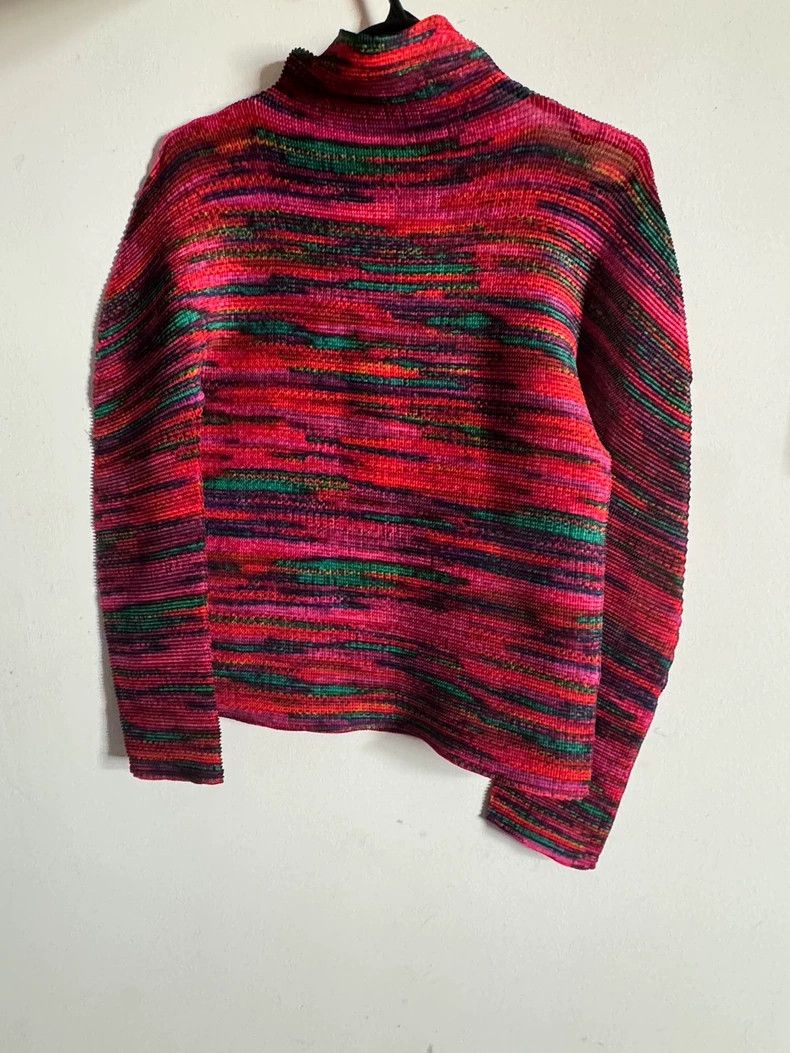 Issey Miyake Issey Miyake ME Striped Turtleneck Sweater Size US M / EU 48-50 / 2 - 2 Thumbnail
