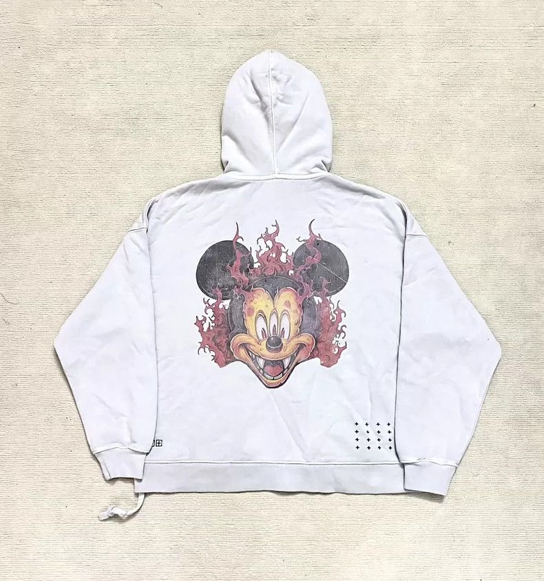 Ksubi Ksubi Mickey Print Zip Hoodie Size US L / EU 52-54 / 3 - 3 Thumbnail