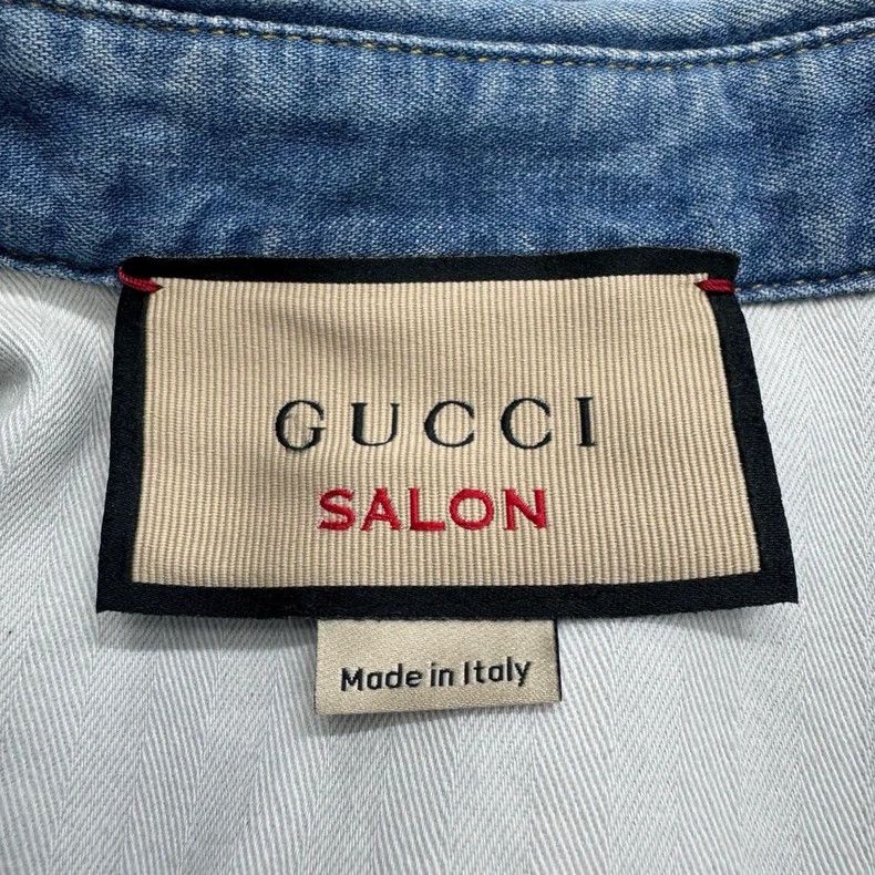 Gucci Gucci Denim Shirt with Rhinestones Size US XL / EU 56 / 4 - 3 Thumbnail