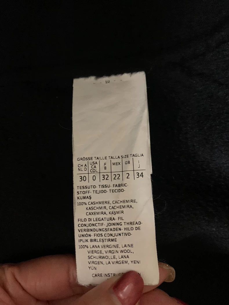 Max Mara MaxMara Lilia Black Cashmere Coat Size US XS / EU 42 / 0 - 7 Thumbnail