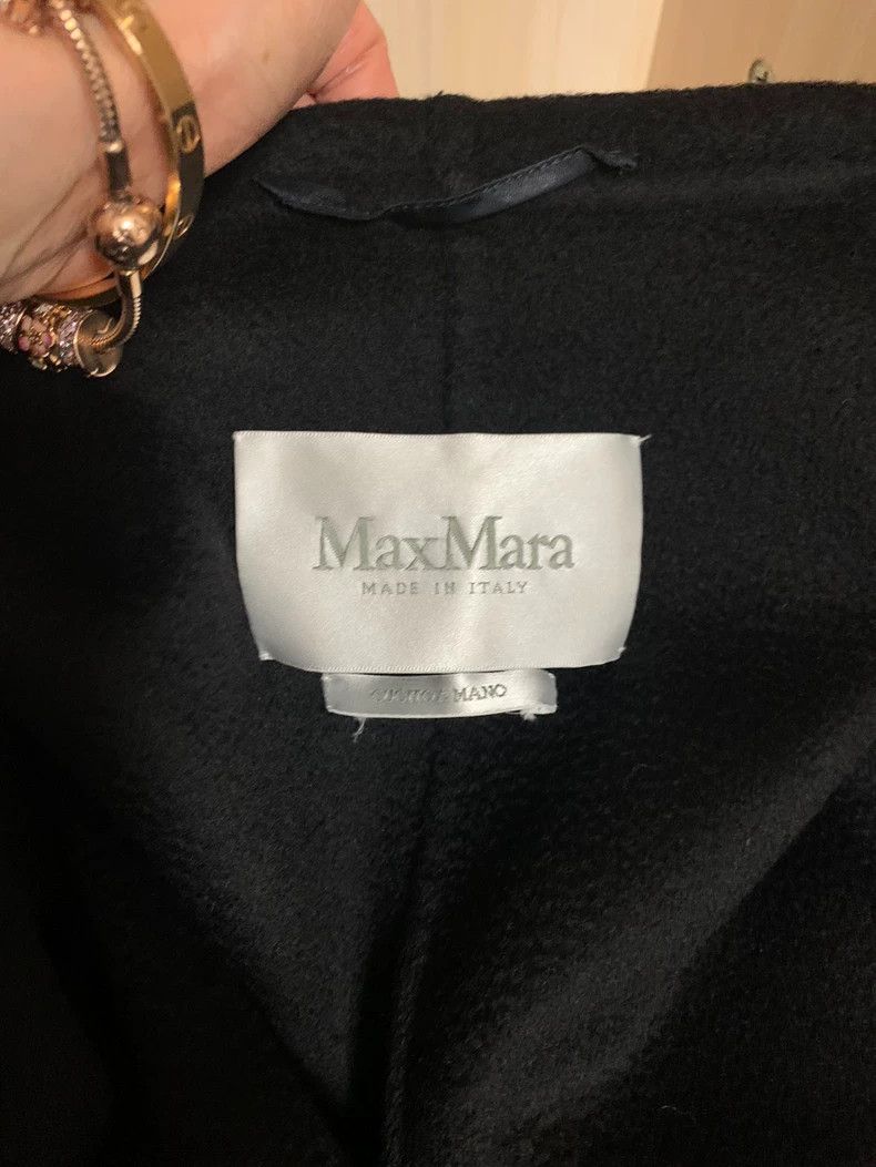 Max Mara MaxMara Lilia Black Cashmere Coat Size US XS / EU 42 / 0 - 5 Thumbnail