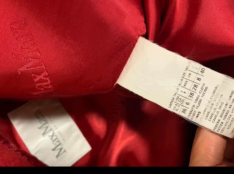 Max Mara MaxMara Rialto Red Robe Coat with Hood Size US M / EU 48-50 / 2 - 6 Thumbnail