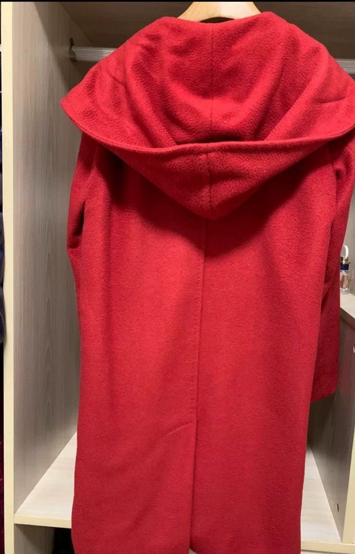 Max Mara MaxMara Rialto Red Robe Coat with Hood Size US M / EU 48-50 / 2 - 3 Thumbnail