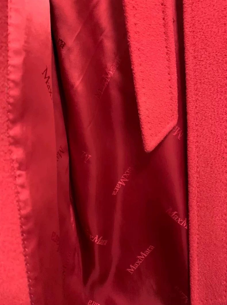 Max Mara MaxMara Rialto Red Robe Coat with Hood Size US M / EU 48-50 / 2 - 4 Thumbnail