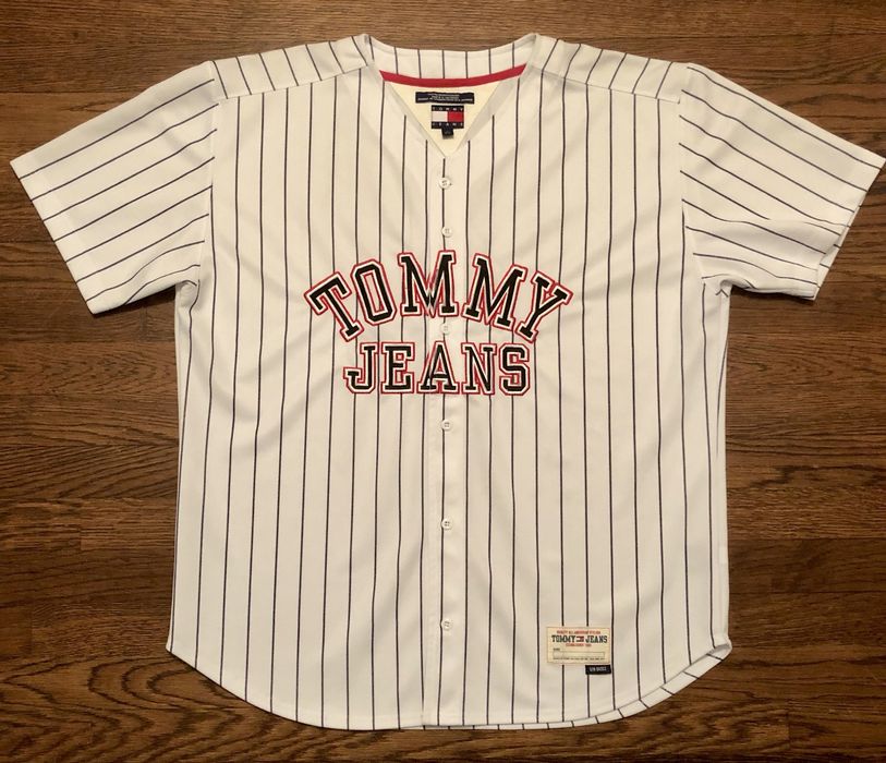 Tommy hilfiger baseball clearance jersey