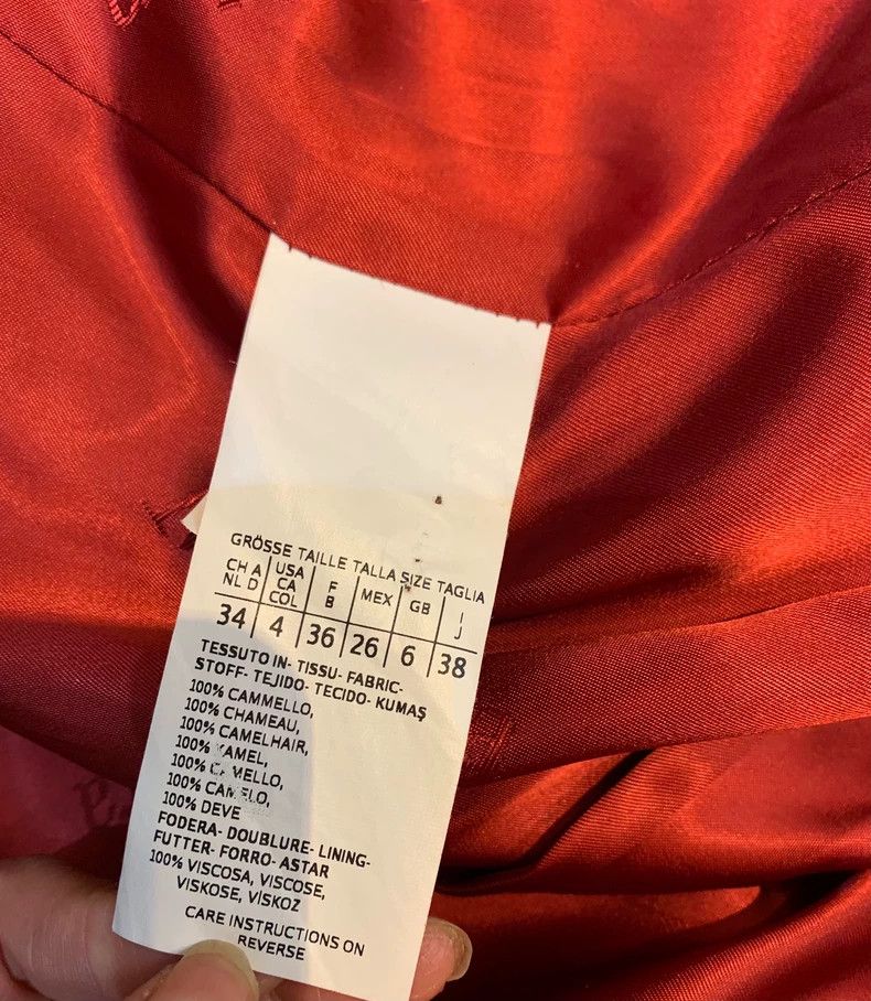 Max Mara MaxMara Manuela Red Wool Coat Size US M / EU 48-50 / 2 - 5 Thumbnail