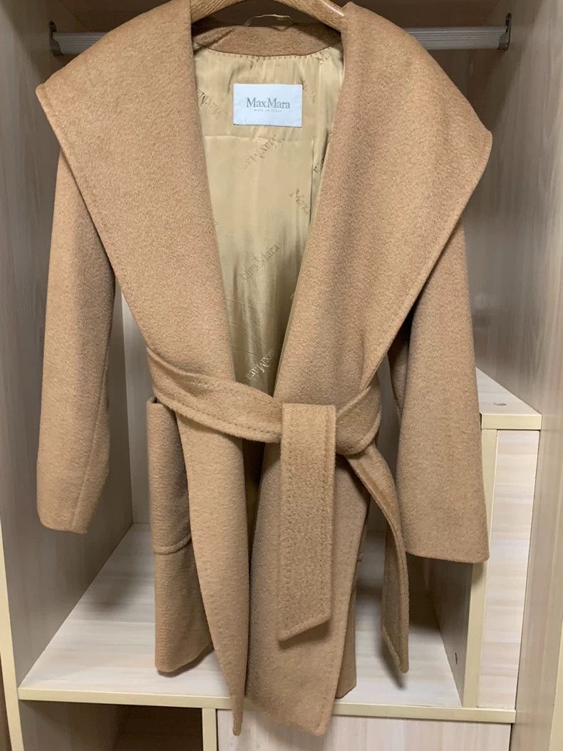 Vintage MaxMara Rialto Hooded Robe Coat Size US S / EU 44-46 / 1 - 2 Thumbnail
