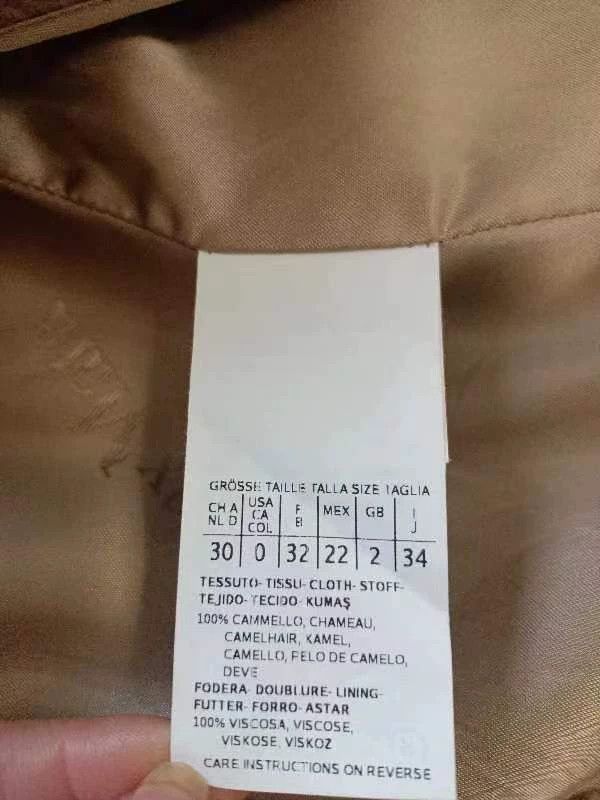 Vintage MaxMara Manuela Camel Wool Coat Size US XS / EU 42 / 0 - 5 Thumbnail