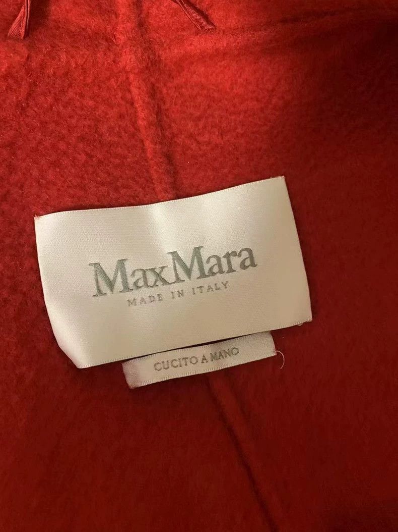 Max Mara MaxMara Lilia Red Cashmere Coat Size US M / EU 48-50 / 2 - 4 Thumbnail