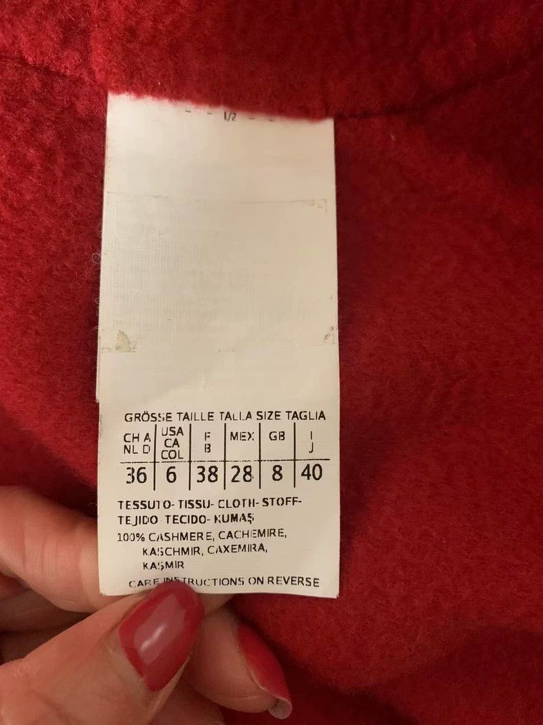 Max Mara MaxMara Lilia Red Cashmere Coat Size US M / EU 48-50 / 2 - 6 Thumbnail