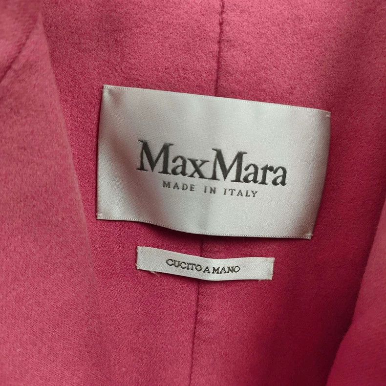 Max Mara Max Mara Pink Wool Belted Coat Size US M / EU 48-50 / 2 - 4 Thumbnail
