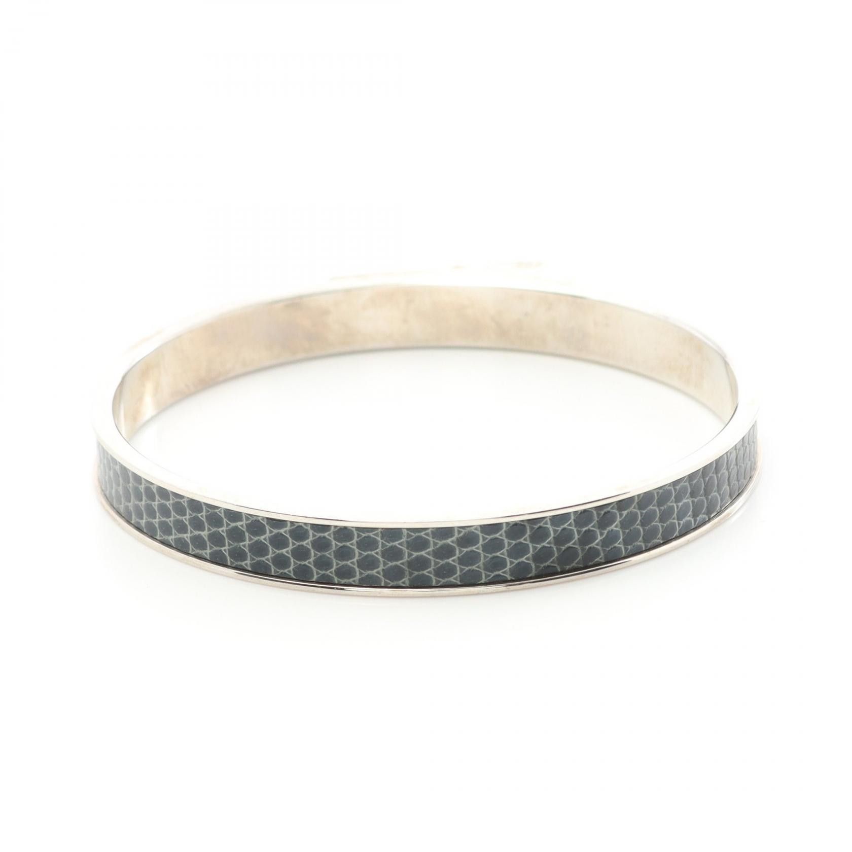 Hermes Hermes Hermes Kelly Lizard Stainless Steel Bangle Metal Bangle Size ONE SIZE - 2 Thumbnail