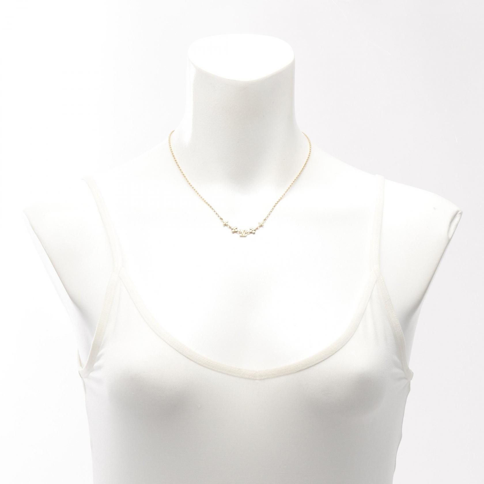 Louis Vuitton Louis Vuitton Louis Vuitton Baby Louis Necklace Metal Necklace M01614 Size ONE SIZE - 6 Thumbnail