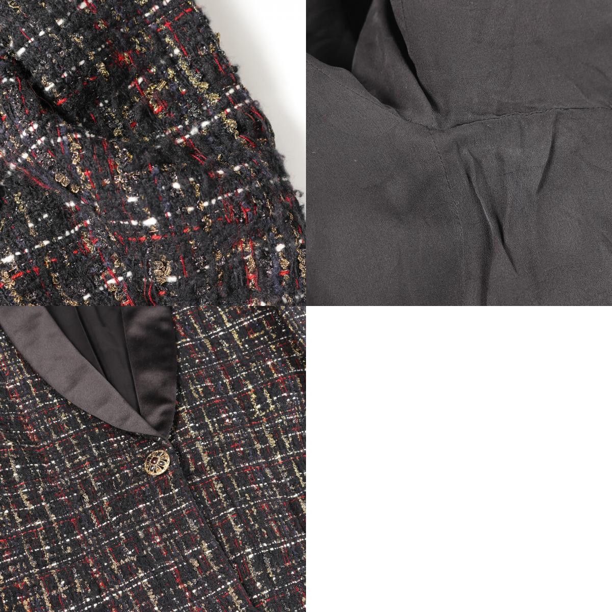 Chanel Chanel Chanel Coco Mark Gripoix Button Wool Mohair Tailored Jacket Others Outerwear P61856V47084 Size ONE SIZE - 10 Thumbnail