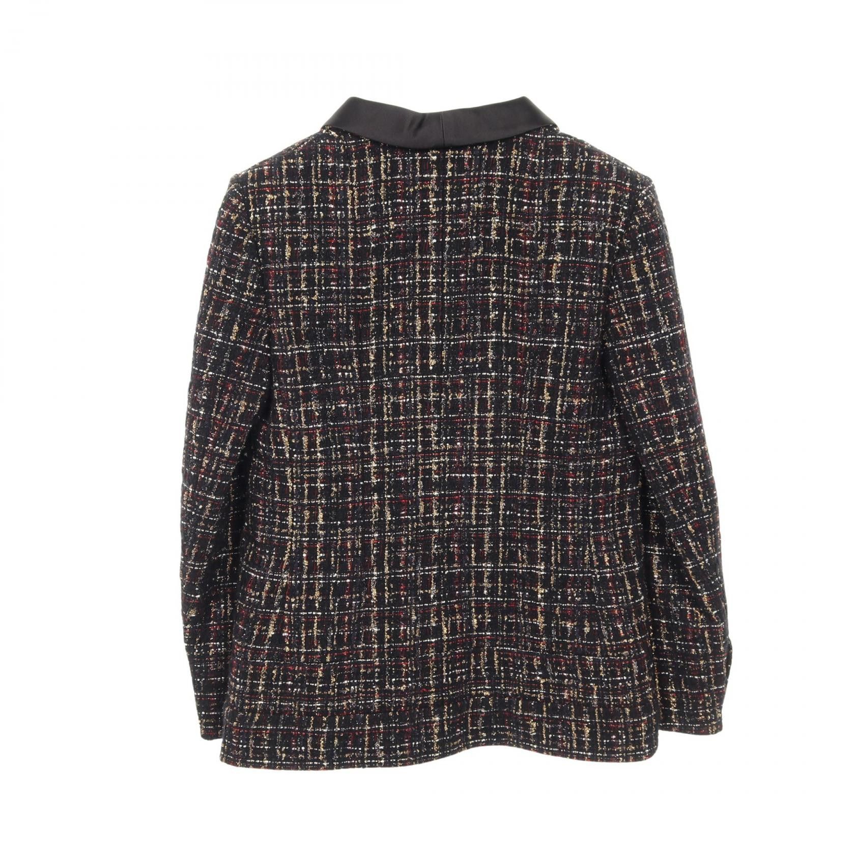 Chanel Chanel Chanel Coco Mark Gripoix Button Wool Mohair Tailored Jacket Others Outerwear P61856V47084 Size ONE SIZE - 2 Thumbnail