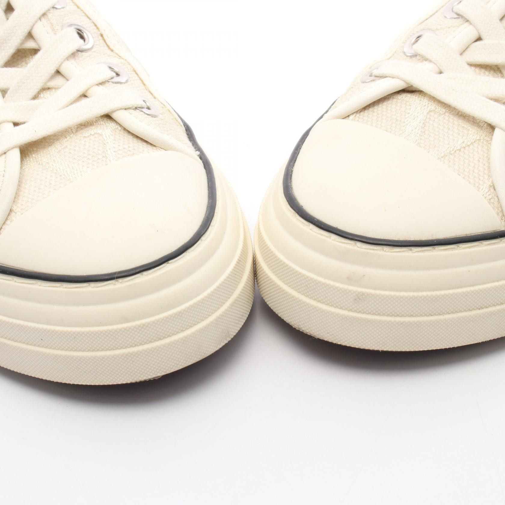 Valentino Valentino Valentino Toile Iconographe Canvas Leather Sneakers Canvas Shoes Size ONE SIZE - 8 Thumbnail