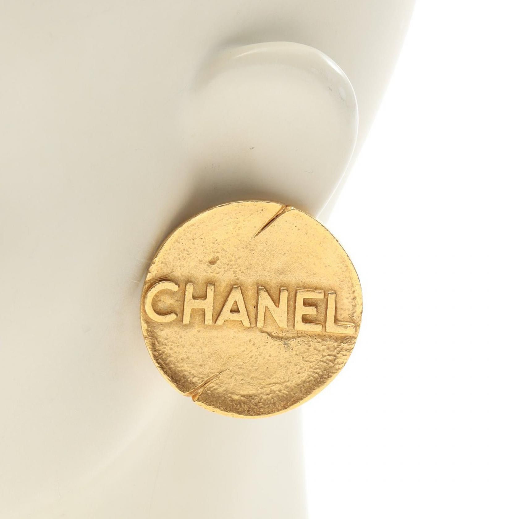 Chanel Chanel Chanel Logo Earrings Metal Earrings Size ONE SIZE - 4 Thumbnail