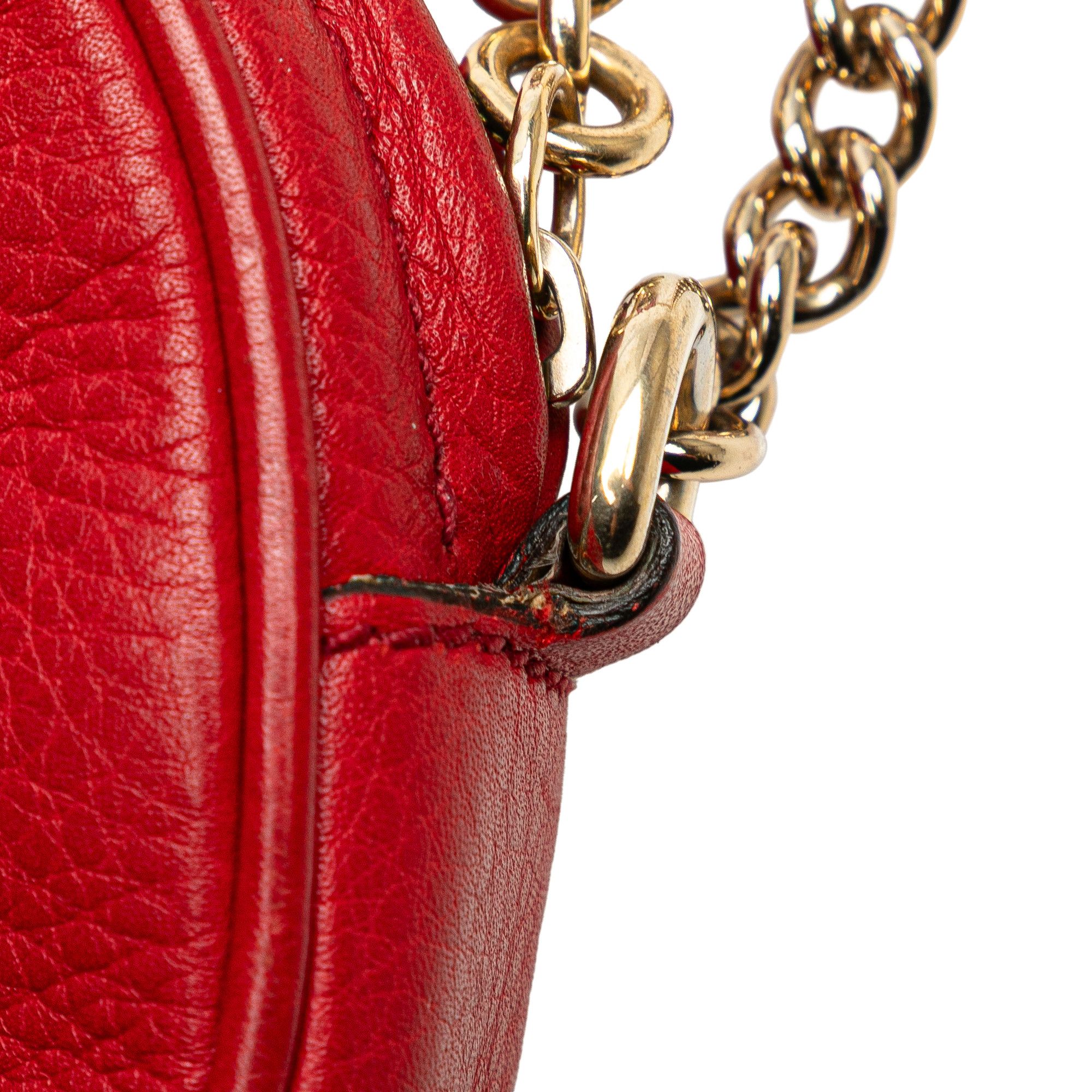 Gucci Gucci Mini Pebbled Calfskin Soho Chain Crossbody Size ONE SIZE - 7 Thumbnail