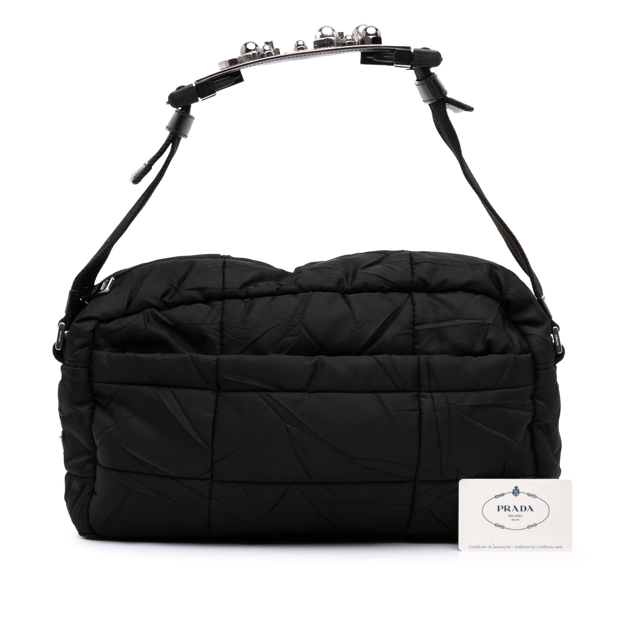 Prada Prada Quilted Tessuto Messenger Bag Size ONE SIZE - 13 Thumbnail