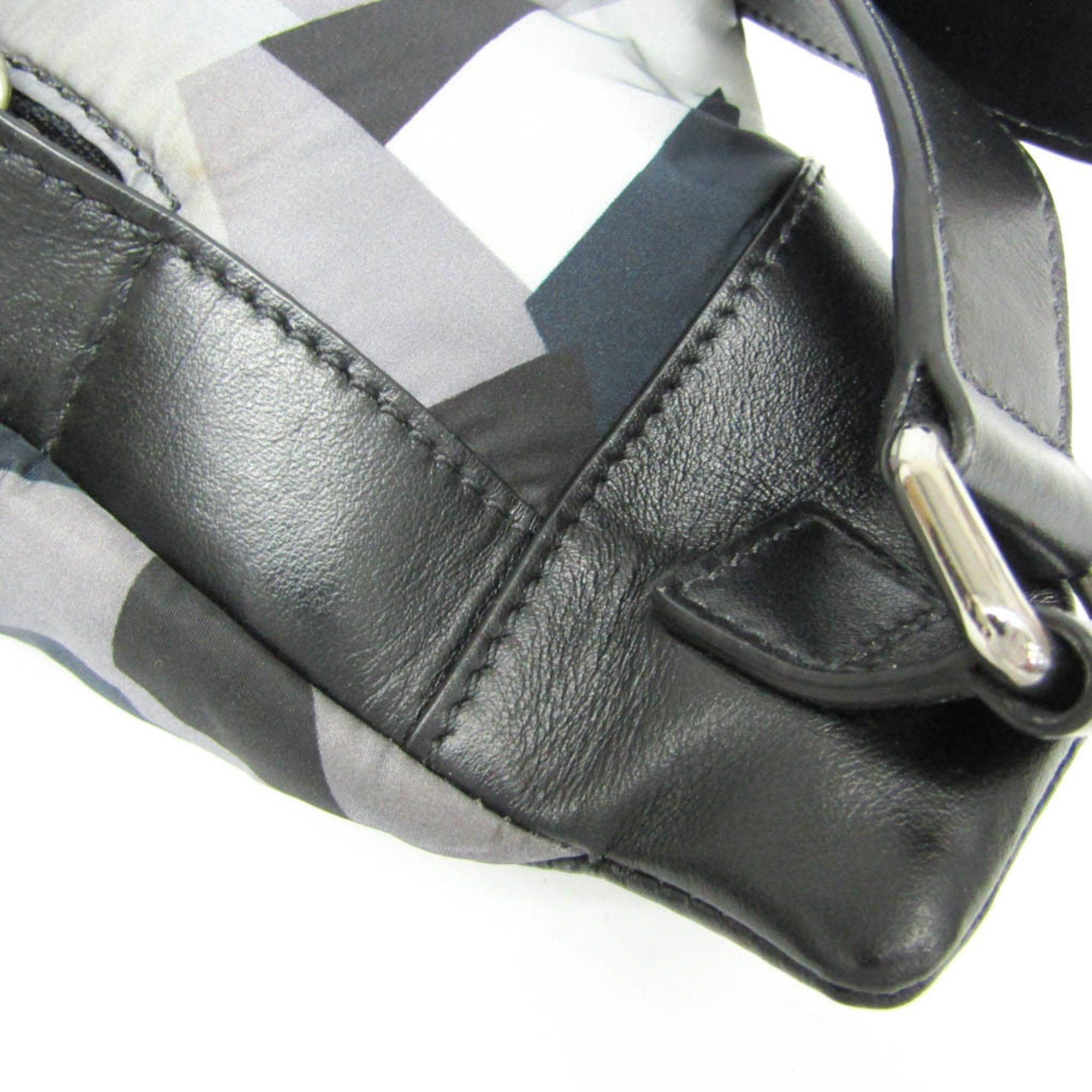 Jimmy Choo Jimmy Choo DERRY CNX Star Studs Men,Women Leather,Nylon Studded Fanny Pack,Sling Bag Black,Gray Size ONE SIZE - 9 Thumbnail