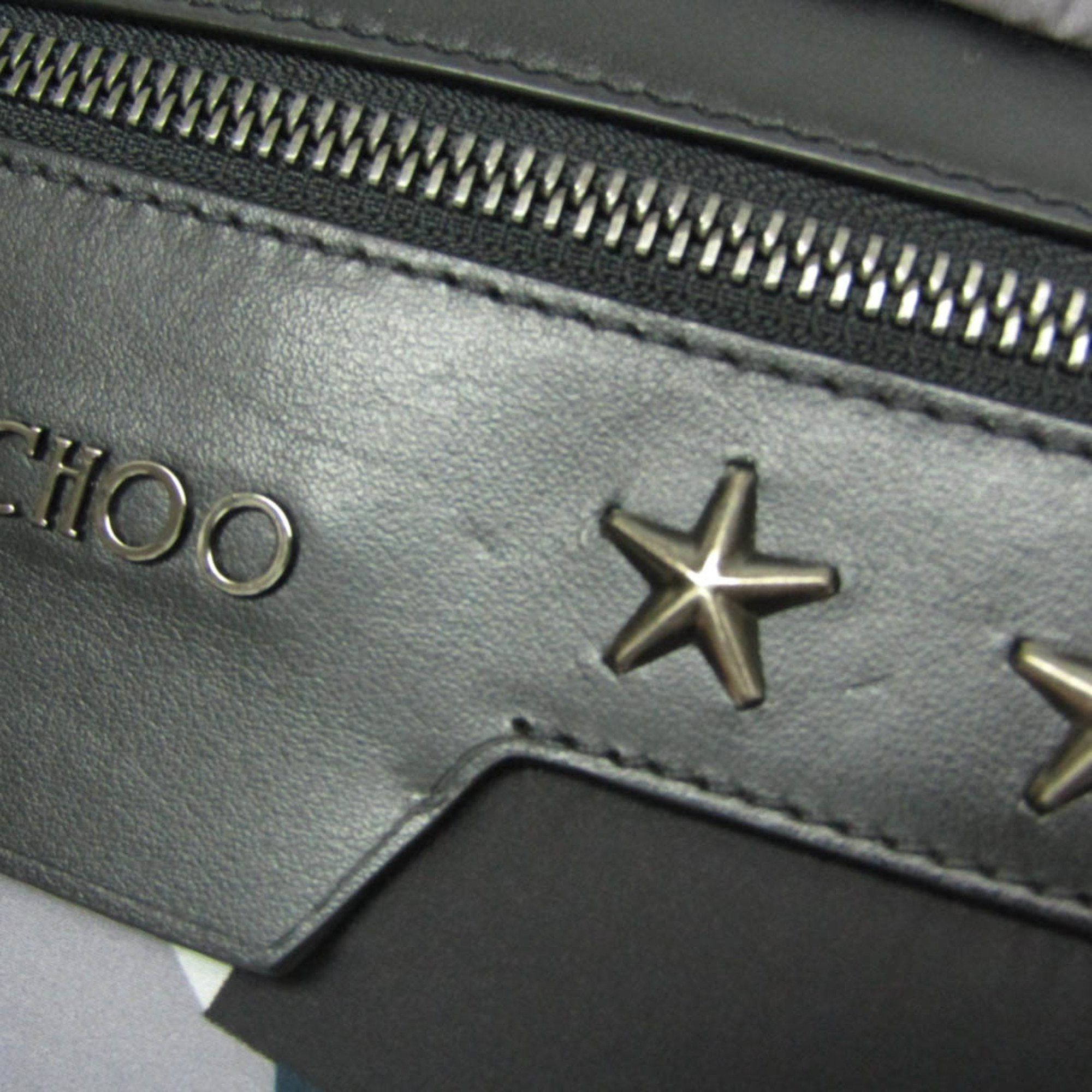 Jimmy Choo Jimmy Choo DERRY CNX Star Studs Men,Women Leather,Nylon Studded Fanny Pack,Sling Bag Black,Gray Size ONE SIZE - 14 Thumbnail