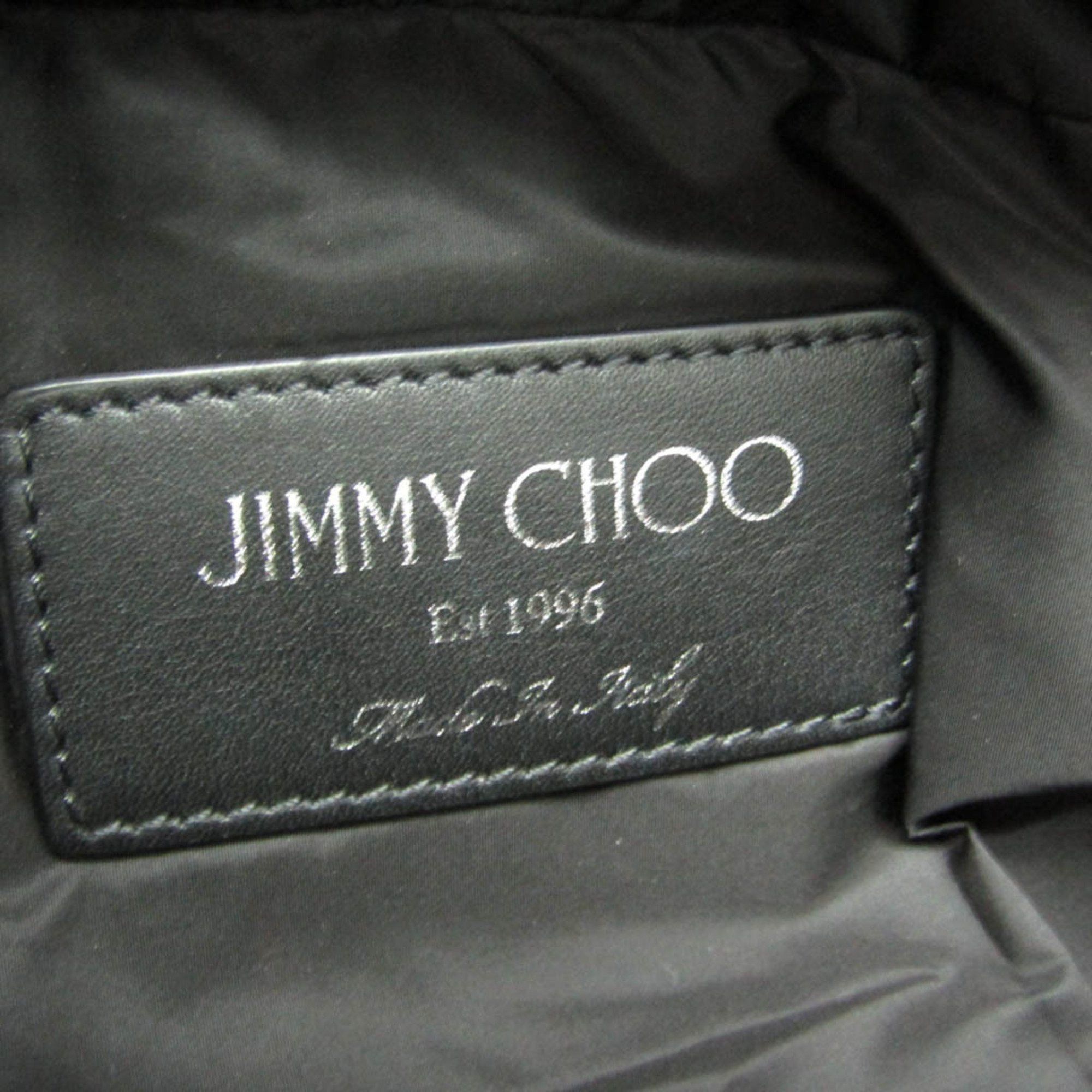 Jimmy Choo Jimmy Choo DERRY CNX Star Studs Men,Women Leather,Nylon Studded Fanny Pack,Sling Bag Black,Gray Size ONE SIZE - 15 Thumbnail