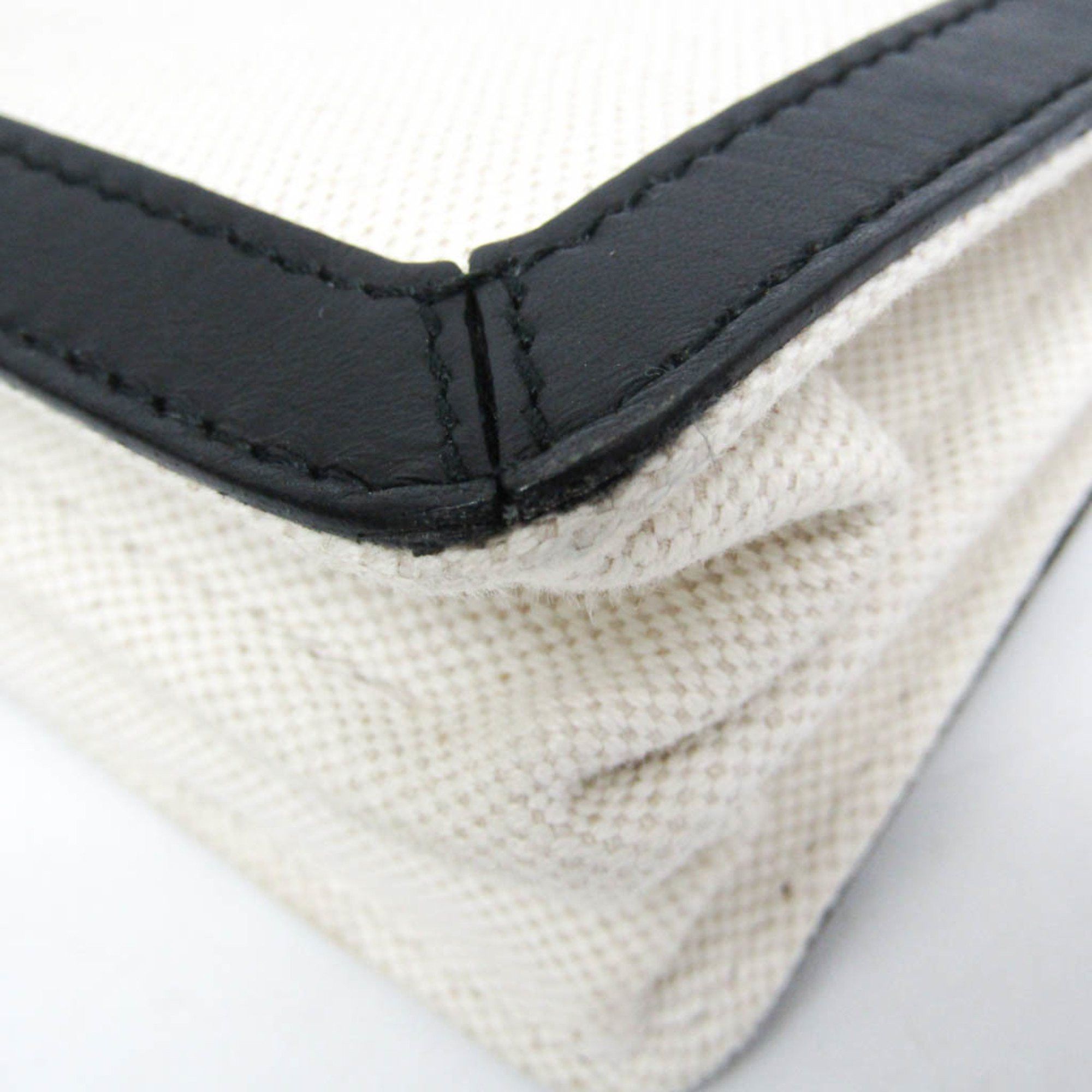 Balenciaga Balenciaga Navy Pochette 339937 Men,Women Canvas,Leather Shoulder Bag Black,Off-white Size ONE SIZE - 6 Thumbnail