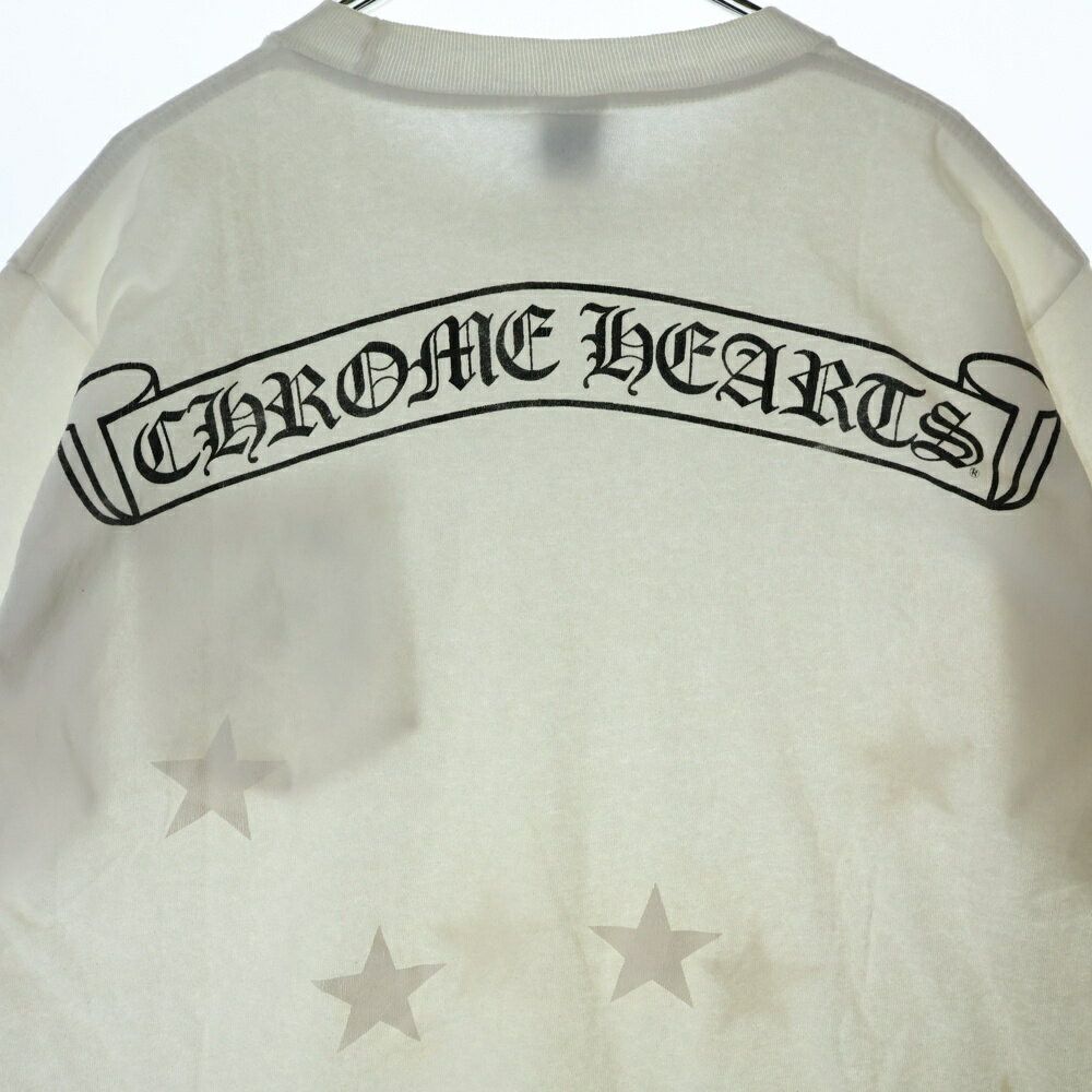トップス Chrome hearts scroll label T-shirt Chrome Hearts Tokyo Exclusive Scroll Label Logo Short Sleeve T
