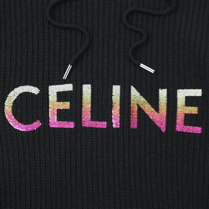 Celine Celine Celine PARIS 100% Wool Hoodie Others Sweatshirts & Hoodies 2A10X666Q Size ONE SIZE - 3 Thumbnail