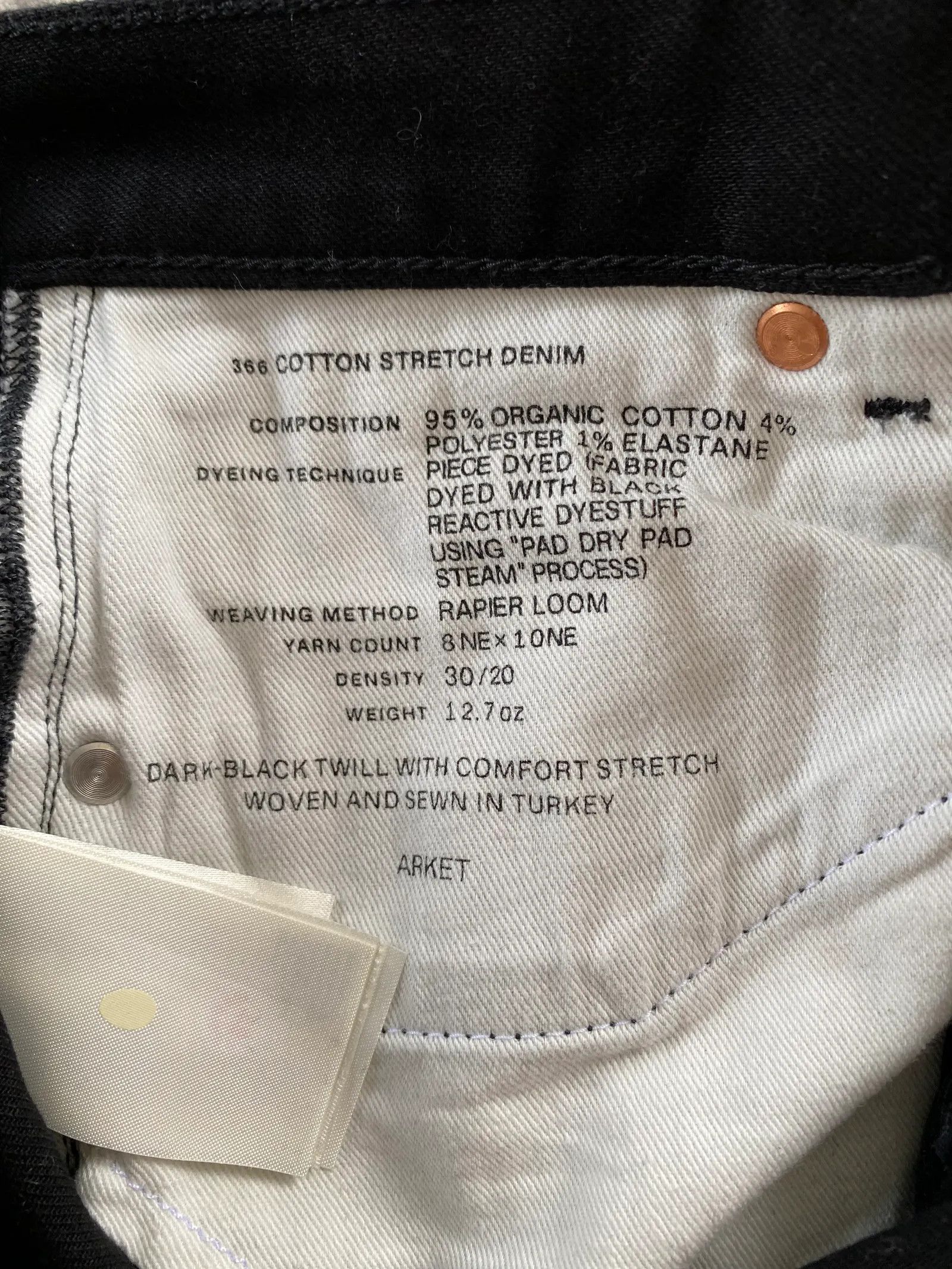Arket Arket Cotton stretch denim Pants Size 26" / US 2 / IT 38 - 2 Thumbnail