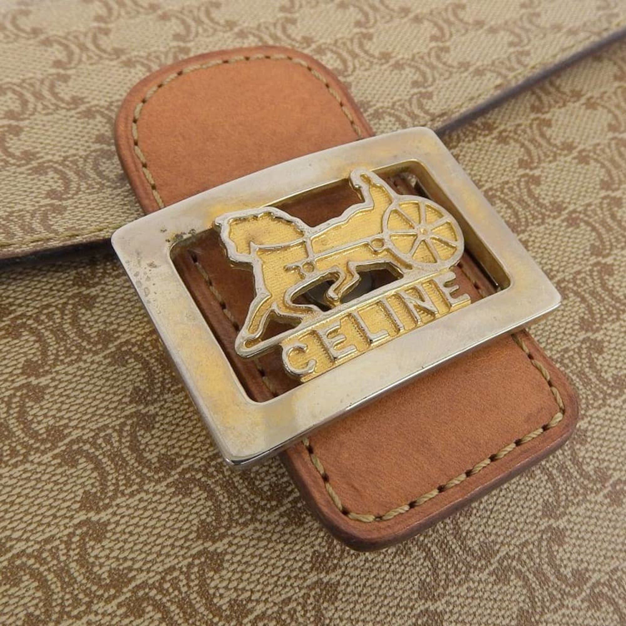 Celine CELINE Macadam shoulder bag F/09 beige with horse carriage hardware Size ONE SIZE - 5 Thumbnail