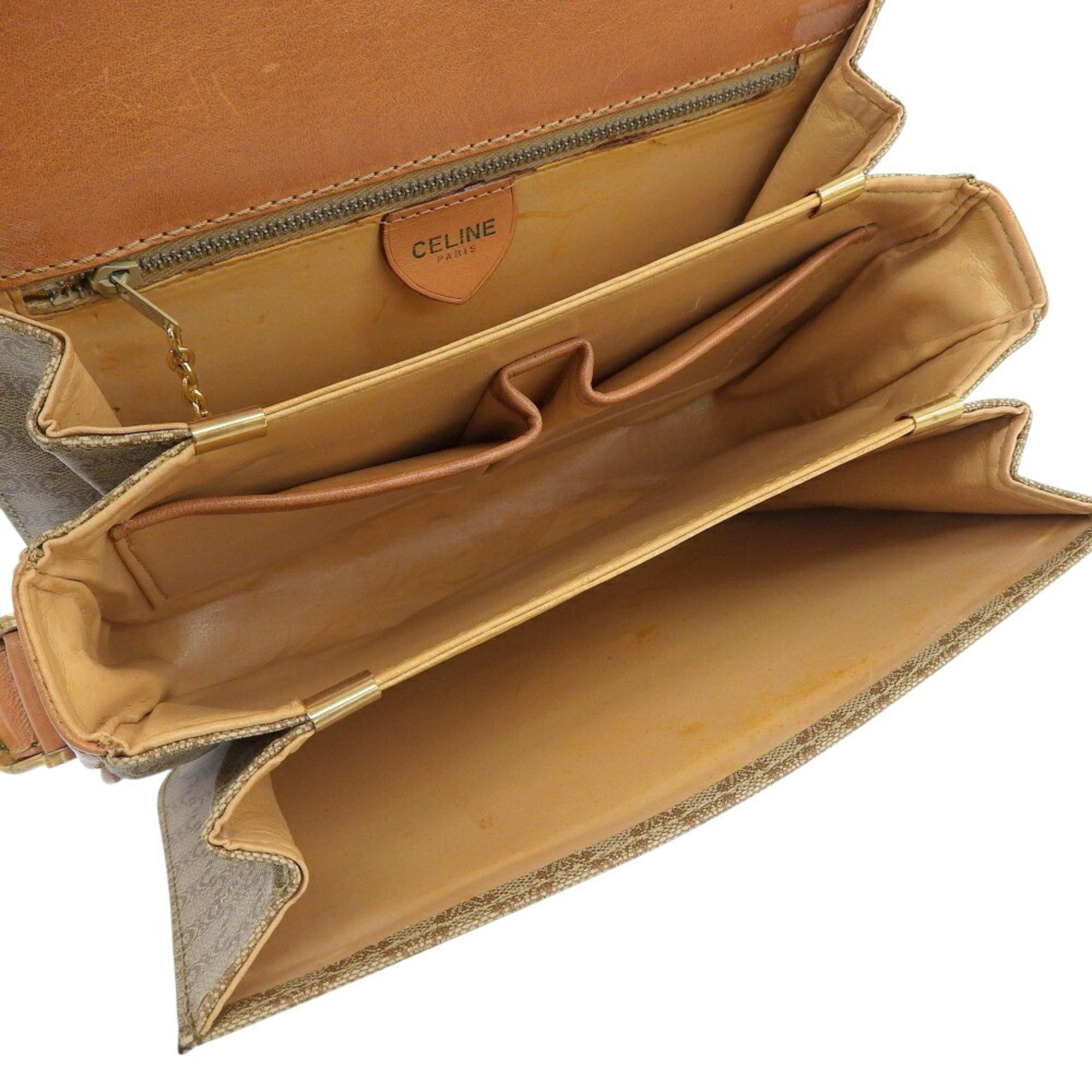 Celine CELINE Macadam shoulder bag F/09 beige with horse carriage hardware Size ONE SIZE - 3 Thumbnail