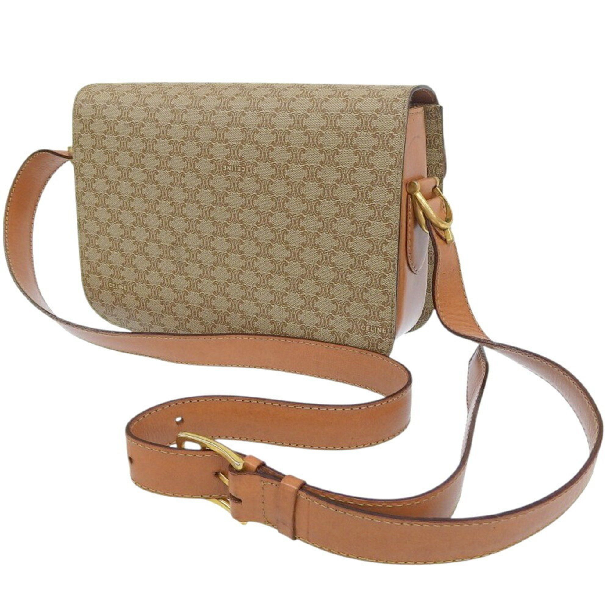 Celine CELINE Macadam shoulder bag F/09 beige with horse carriage hardware Size ONE SIZE - 2 Thumbnail