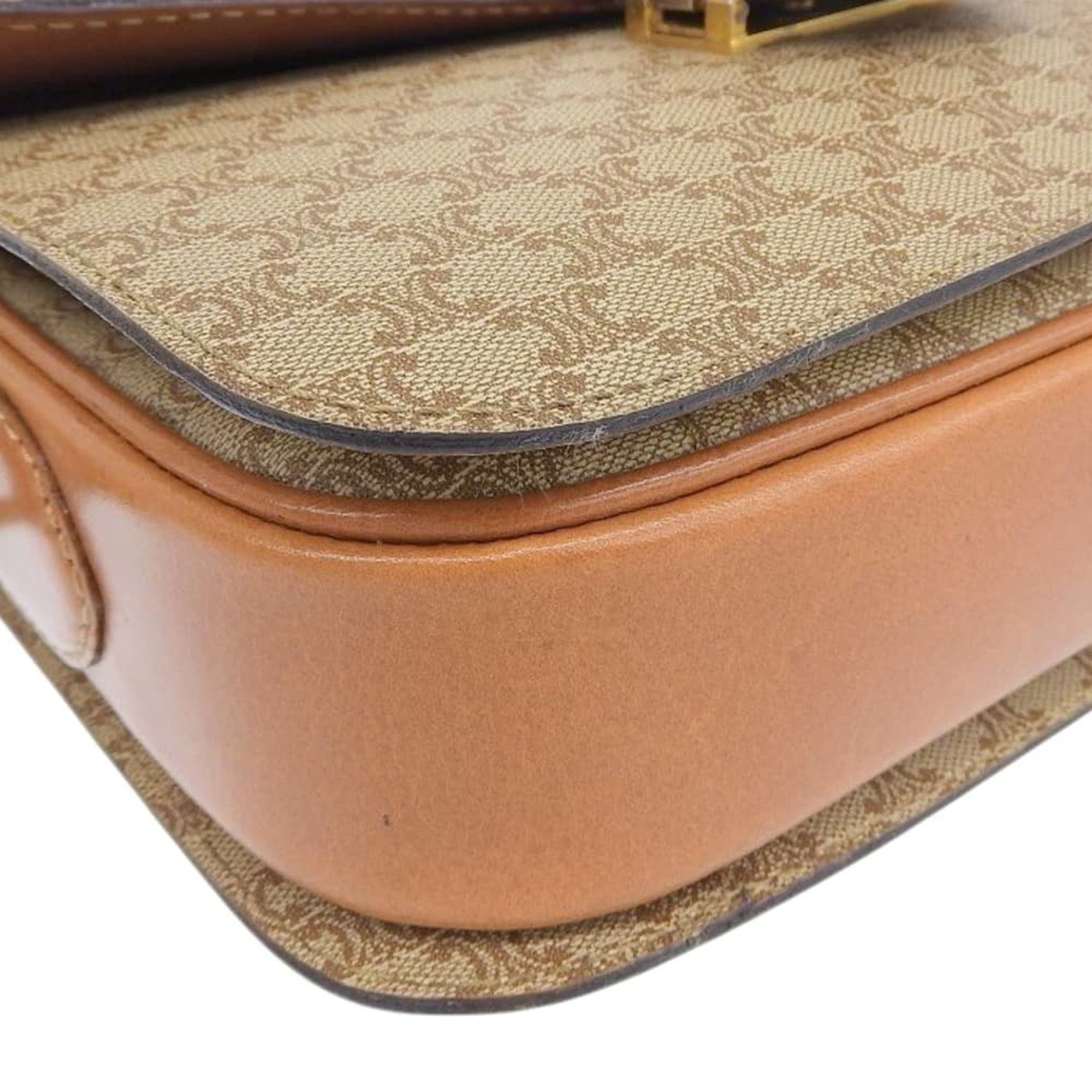 Celine CELINE Macadam shoulder bag F/09 beige with horse carriage hardware Size ONE SIZE - 4 Thumbnail