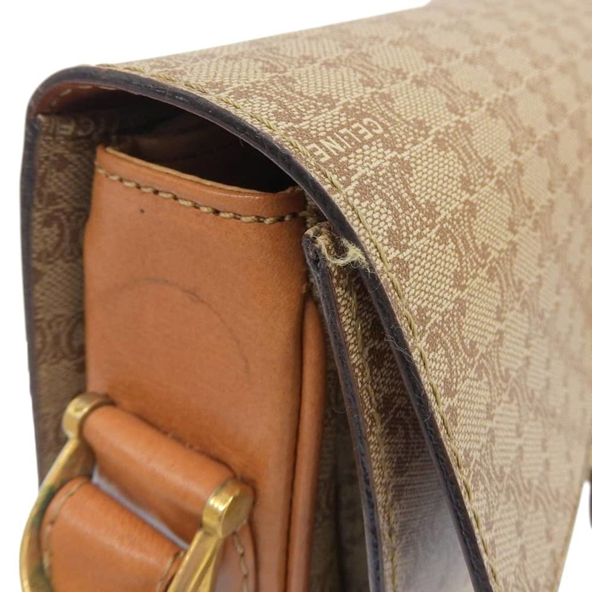 Celine CELINE Macadam shoulder bag F/09 beige with horse carriage hardware Size ONE SIZE - 7 Thumbnail